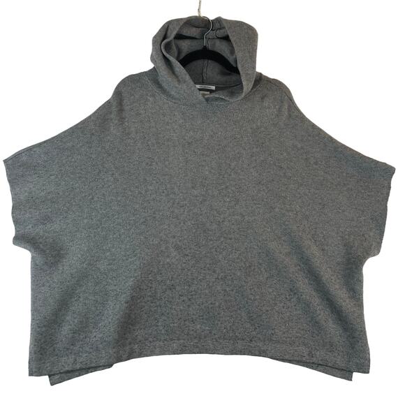 Zara Knitwear Fancy Winter Collection Gray Poncho Kid's 11-12 Yr EUC - Picture 1 of 8